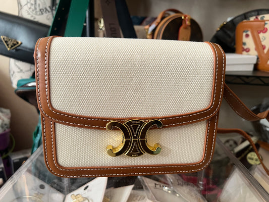 Rectangular Cream & Beige Purse