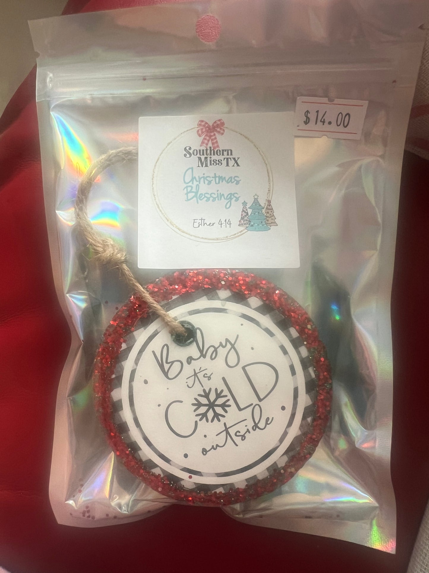 Farmhouse Christmas Car Freshies