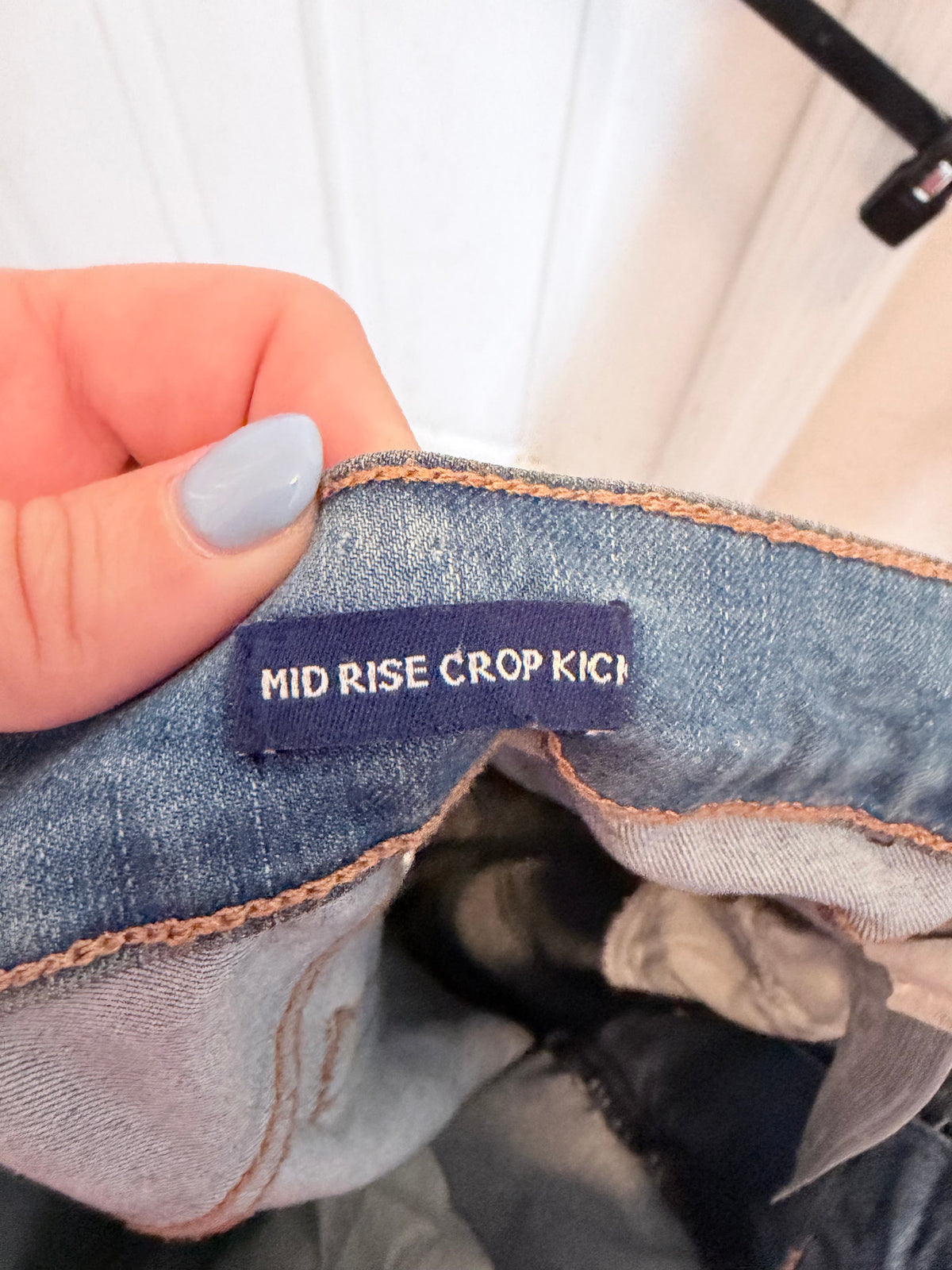 Chaps Mid Rise Crop Kick Flare Jeans Size 8/29