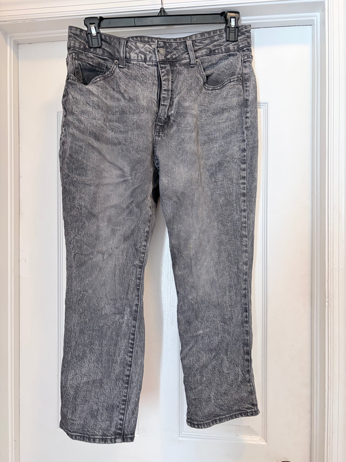 Time and Tru High Rise Grey Acid Wash Jeans Size 14