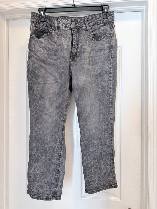 Time and Tru High Rise Grey Acid Wash Jeans Size 14