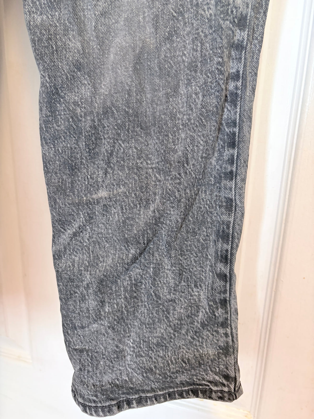 Time and Tru High Rise Grey Acid Wash Jeans Size 14