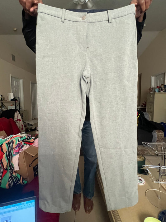 Talbots Hampshire Ankle Pants – Size 10, Light Gray
