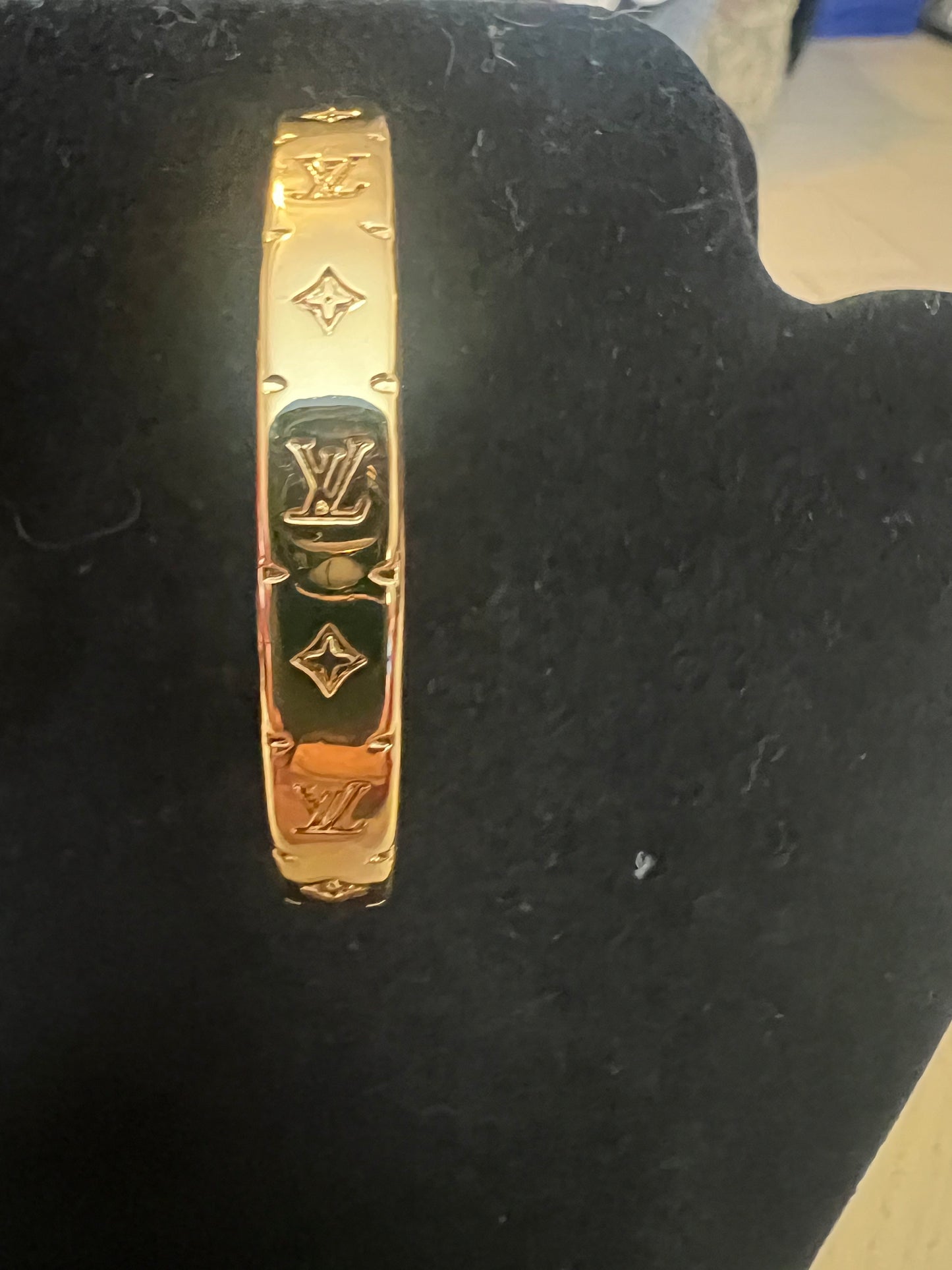 Logo Engraved Gold Hoops