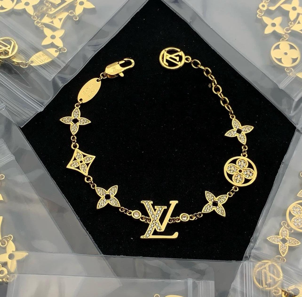 Logo Chain Bracelet-Gold