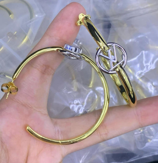 Gold Logo Hoops