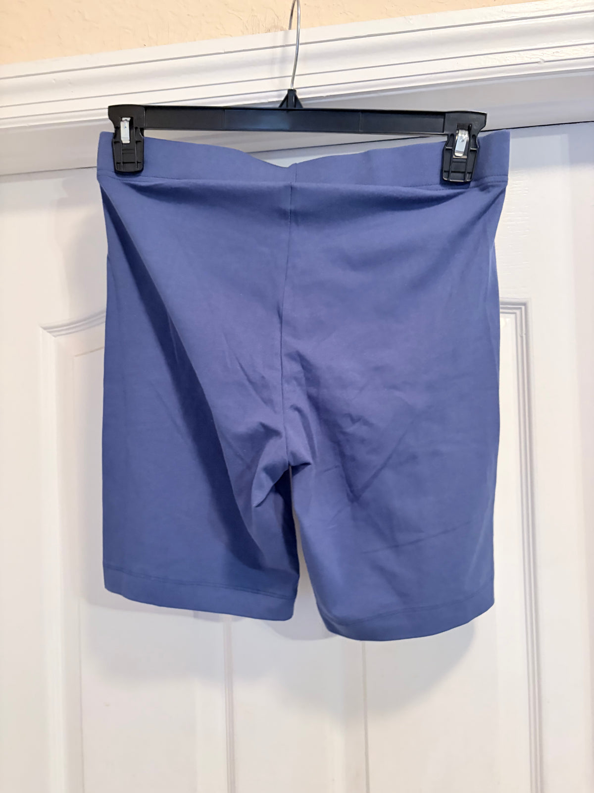 Old Navy Blue Biker Shorts High Waist Stretch Size Large
