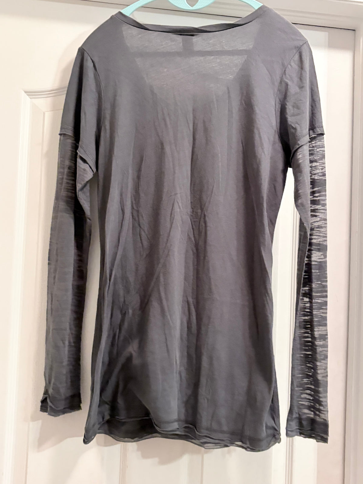 Cheer Mom Rhinestone Long Sleeve Layered Look Top