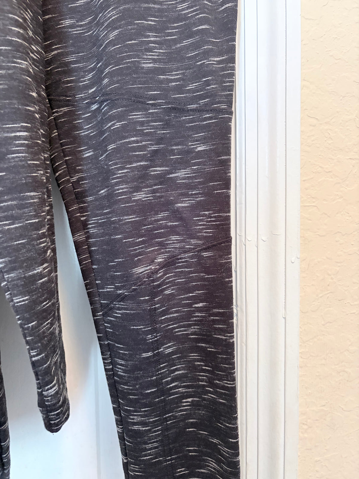 Merona Black Gray Space Dye 2 Piece Lounge Set M