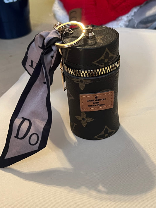 Monogram Lipstick Bucket Keychain