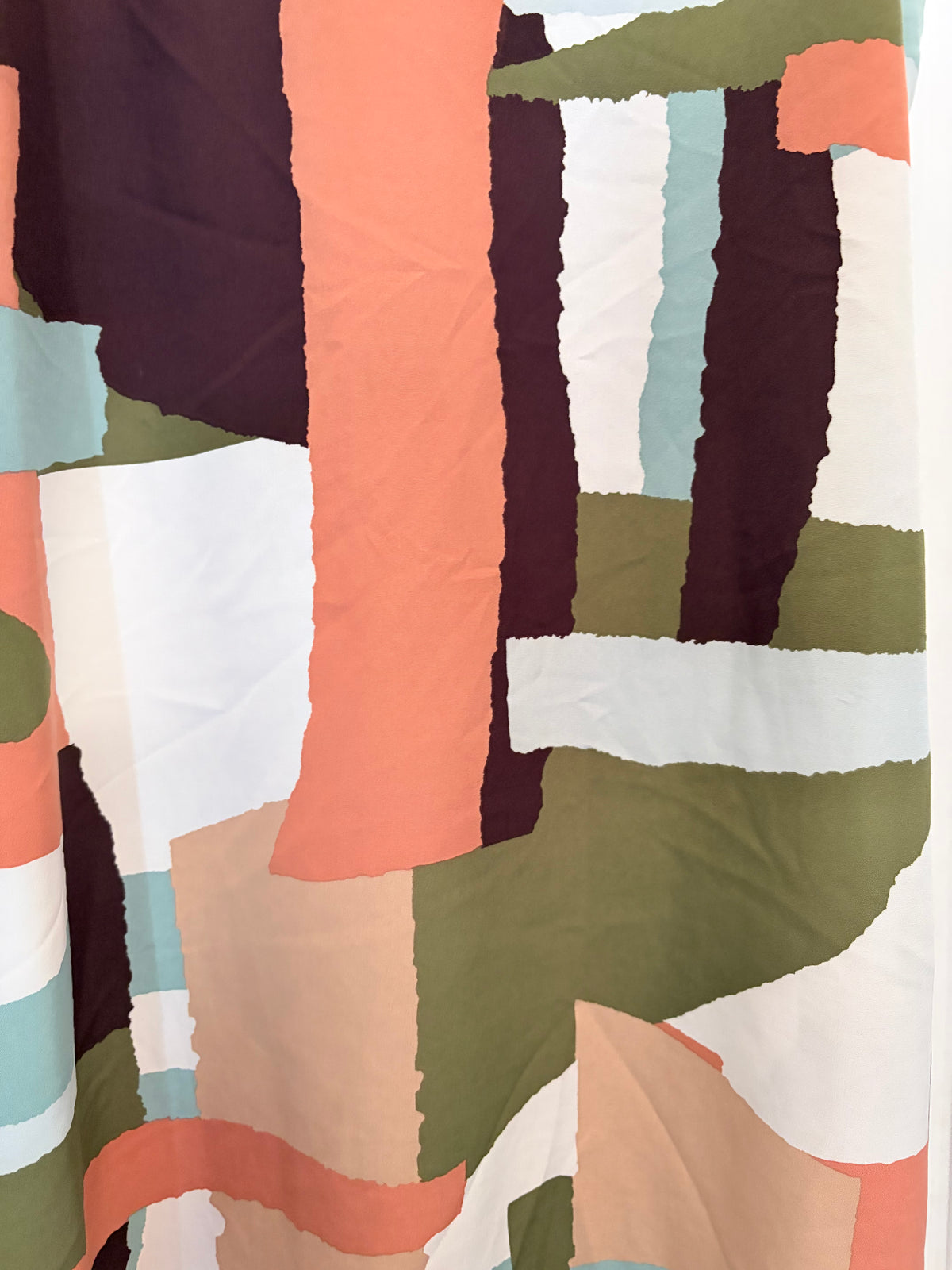 Abstract Colorblock Cami Midi Dress size Large