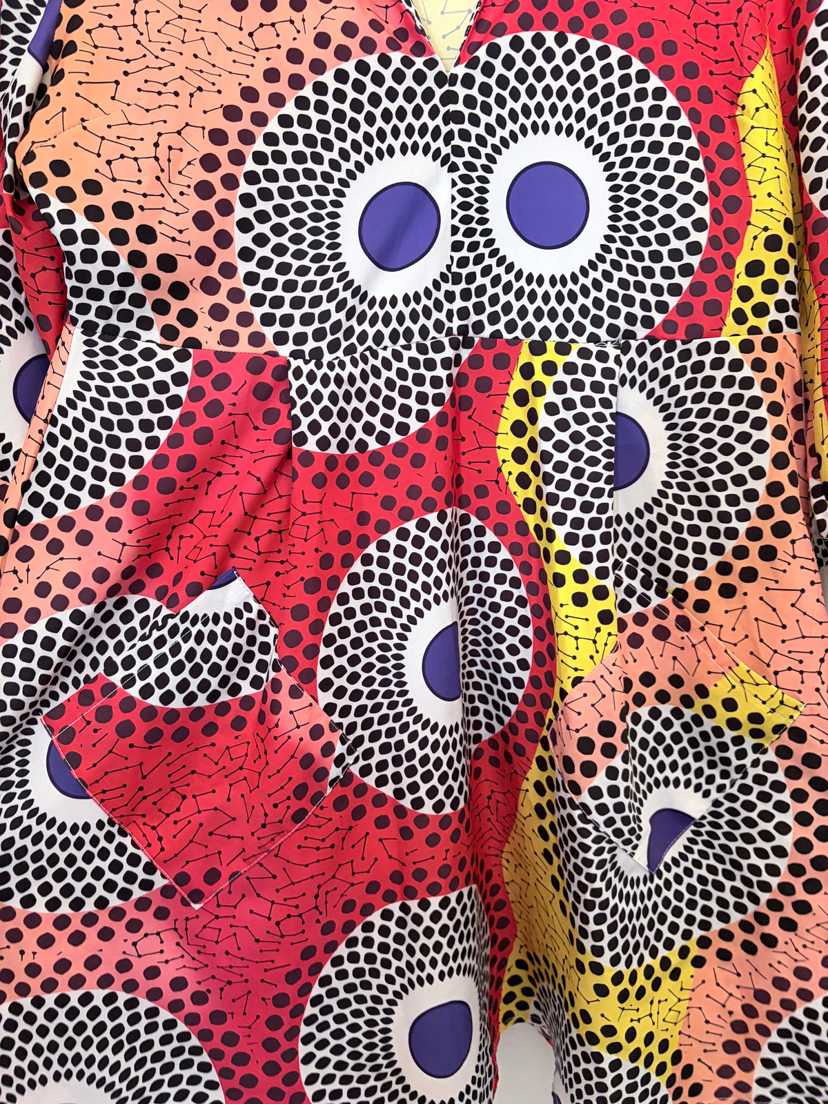 SHEIN Curve Colorful Geometric Print Dress 0XL