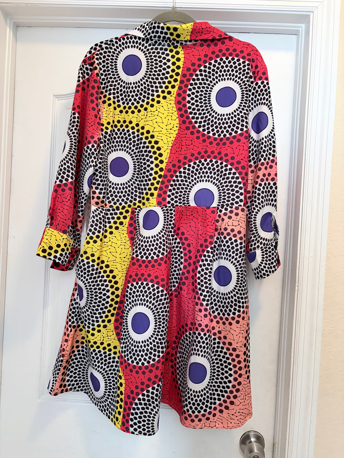 SHEIN Curve Colorful Geometric Print Dress 0XL