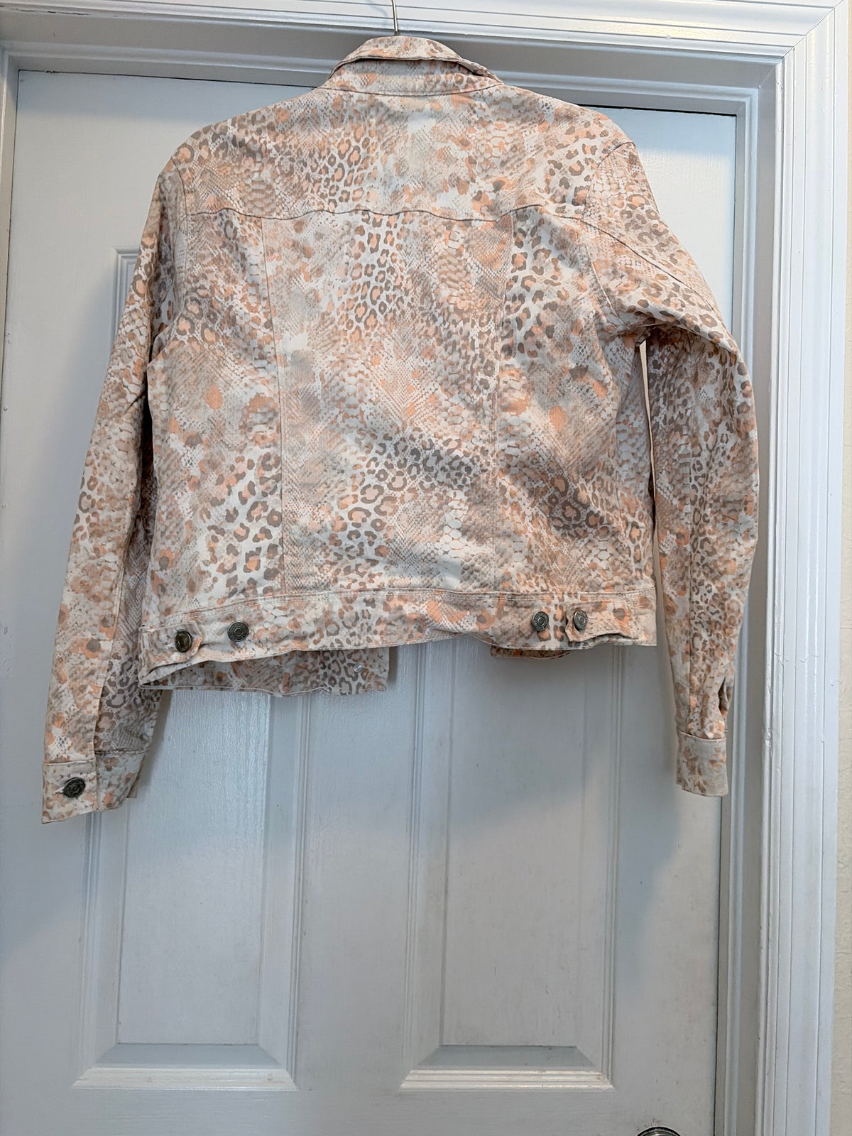 Nine West Jeans Women’s Animal Print Denim Jacket Size M