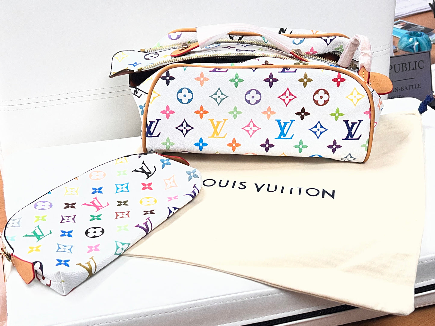 Monogram Makeup Bag Set