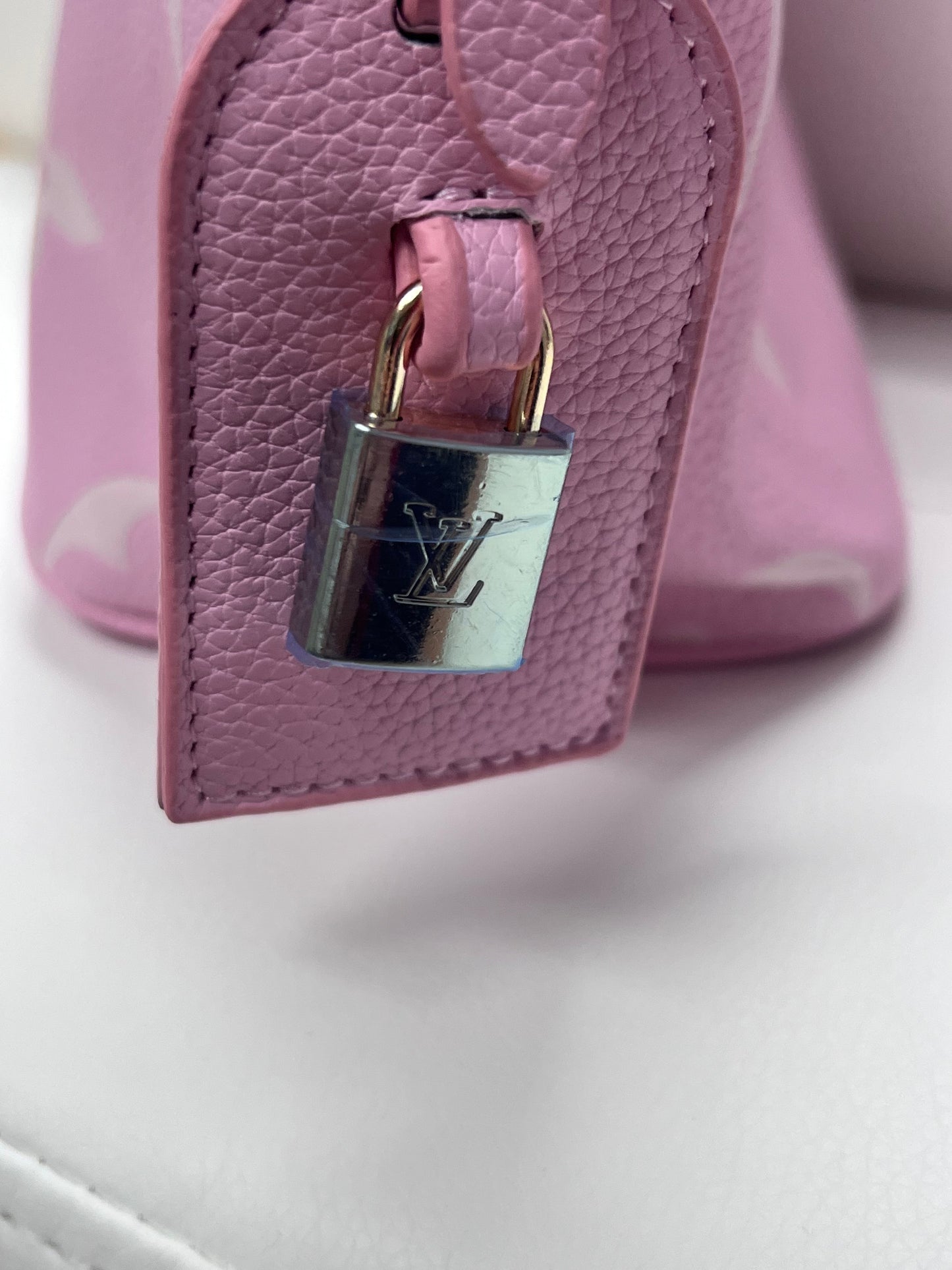 Pink Bucket Bag w/ Small Clutch