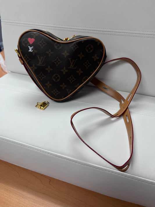 Heart Shaped Monogram Purse