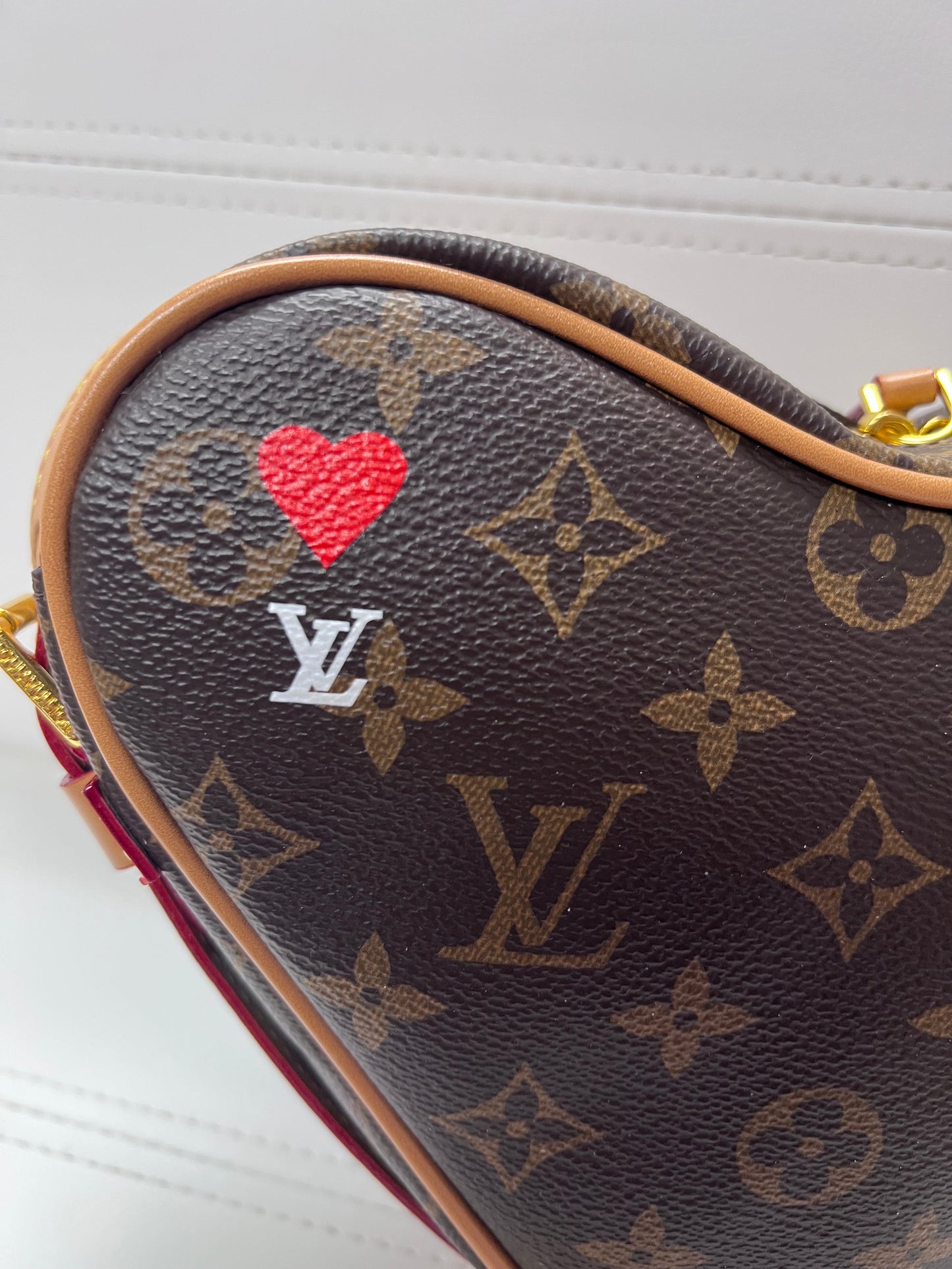 Heart Shaped Monogram Purse