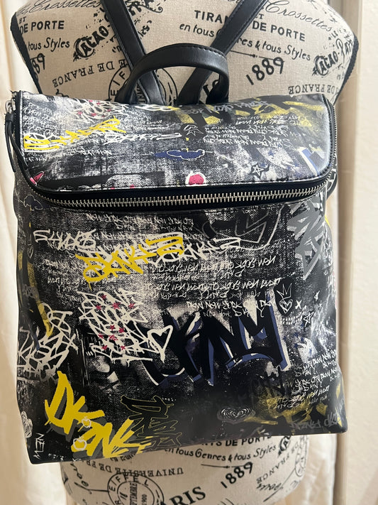 DKNY Graffiti Back Pack Purse