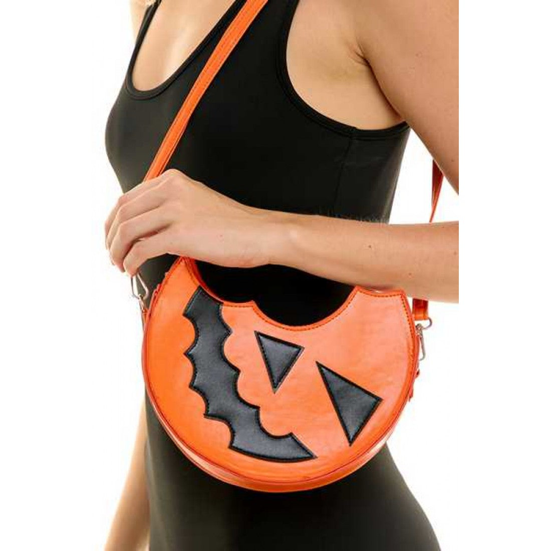 Smiling Jack-O'-Lantern Crossbody