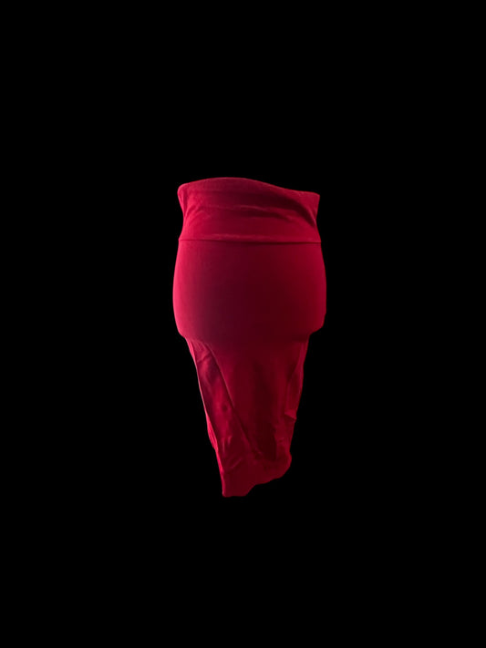 Women's Red Skirt-Spandex-Size OS