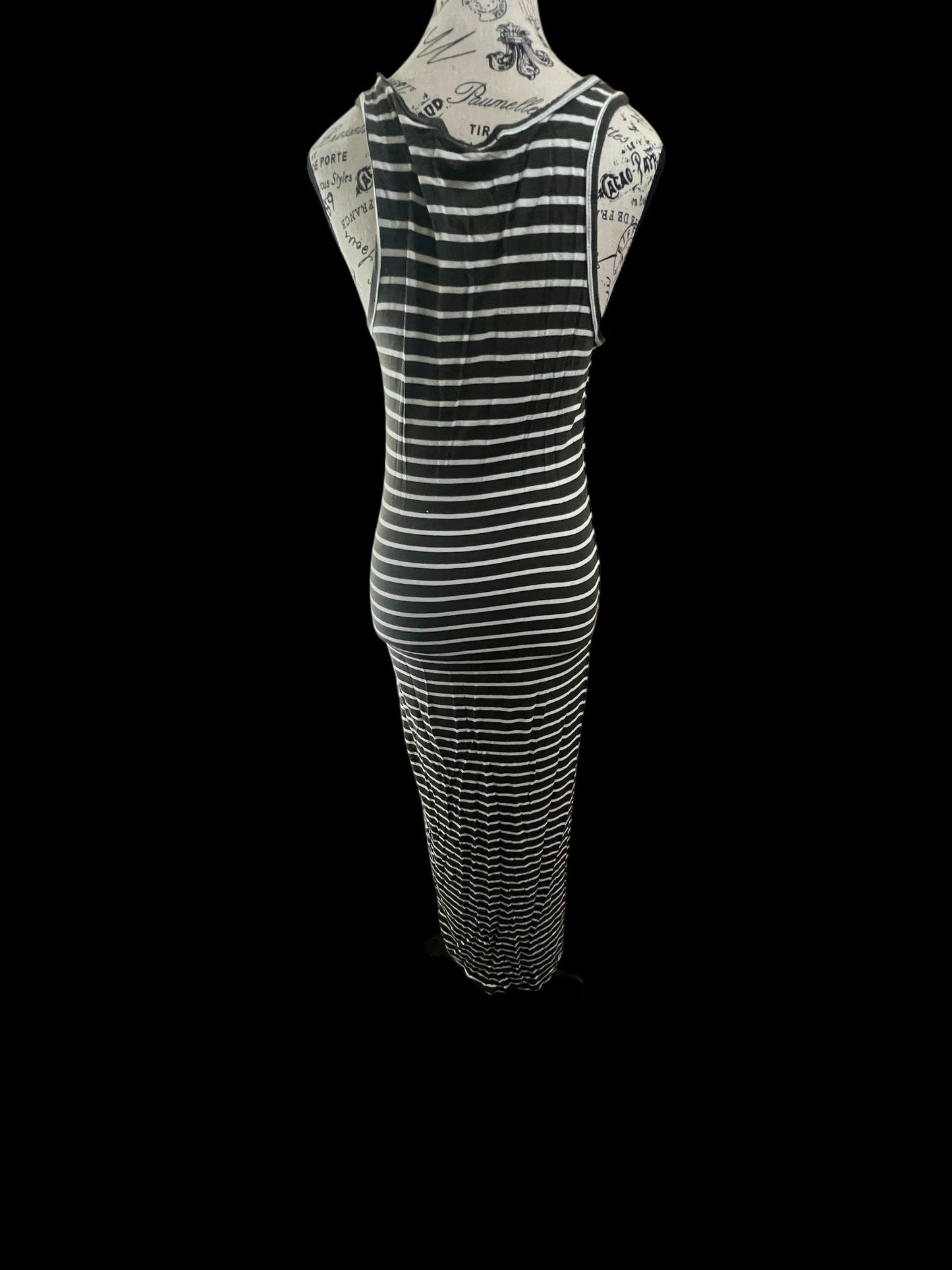 Black/White Striped Dress-Size Large