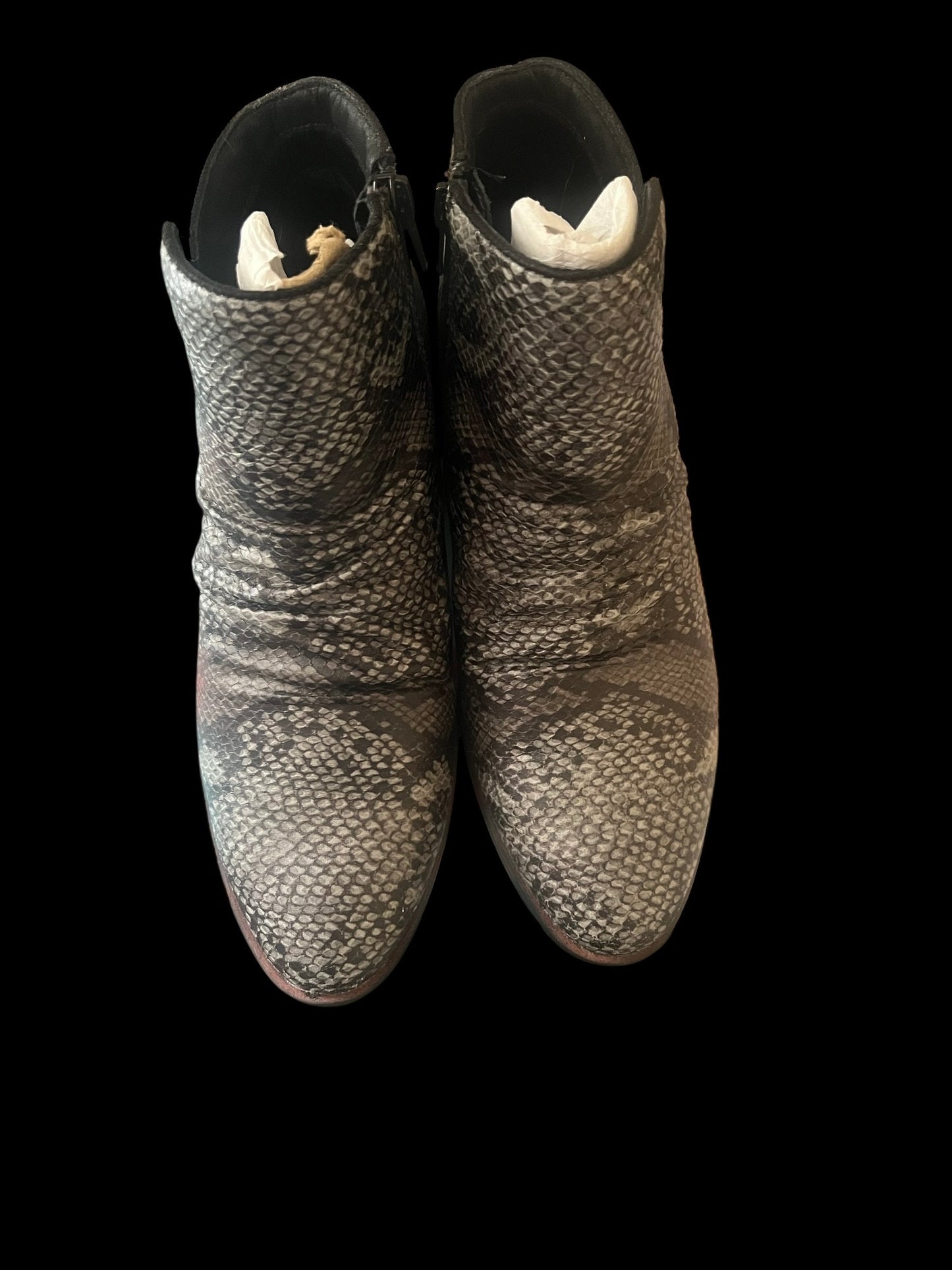 Barefoot Brand Snakeskin Booties-Women's Size 6.5