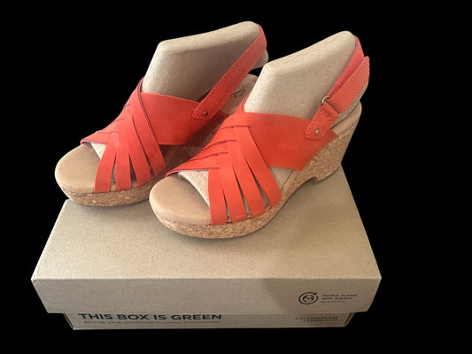 Clarks Collection Strappy Wedge Heels-Women's Size 6