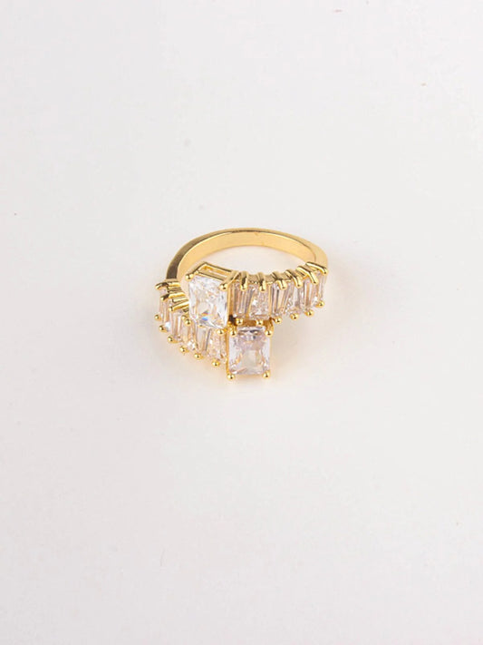 Gold Plated Stone Wrap Ring