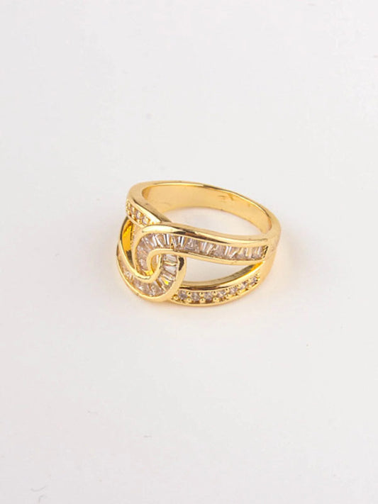 Gold Plated Stone Ring
