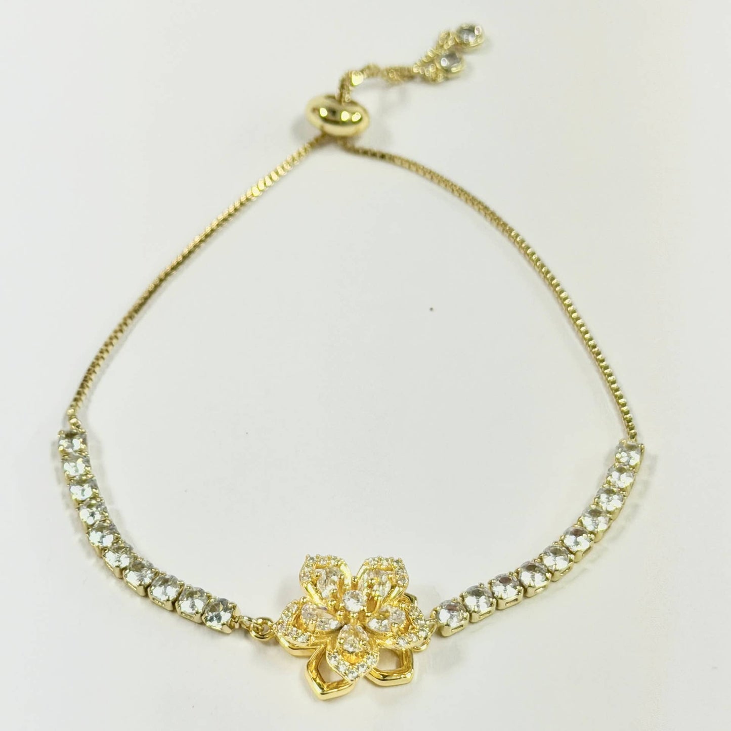 Rotating Spinner Snowflake Bracelet – Crystal