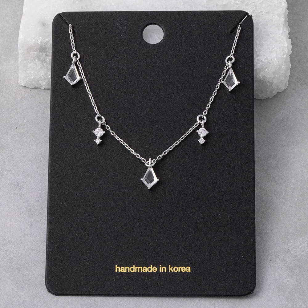 Kite Drop And Charm Station Necklace