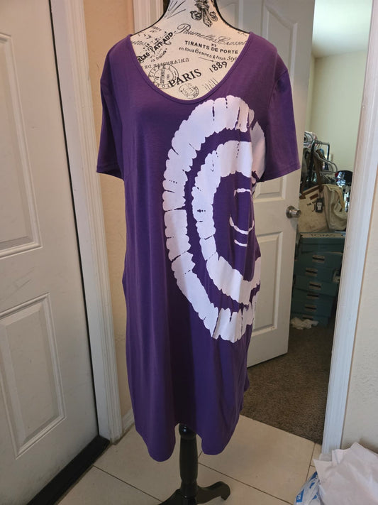 Emery Rose Purple Graphic T-Shirt Dress – Size 0XL