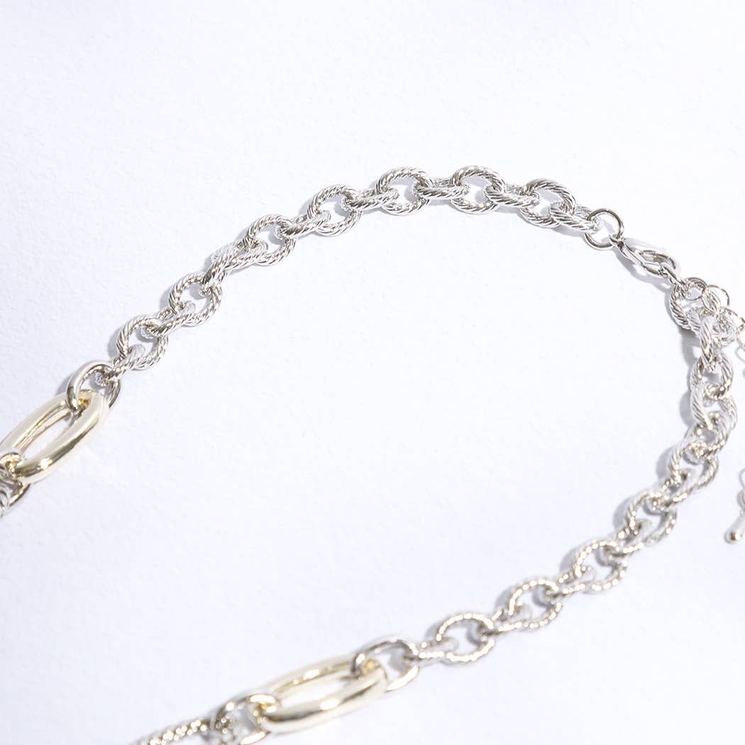 Clover Mop Gold Link Necklace