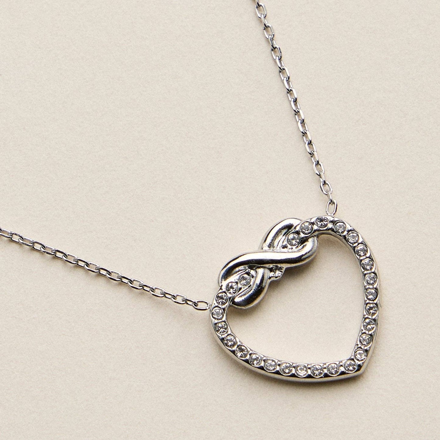 Stainless Steel Infinity Heart Necklace