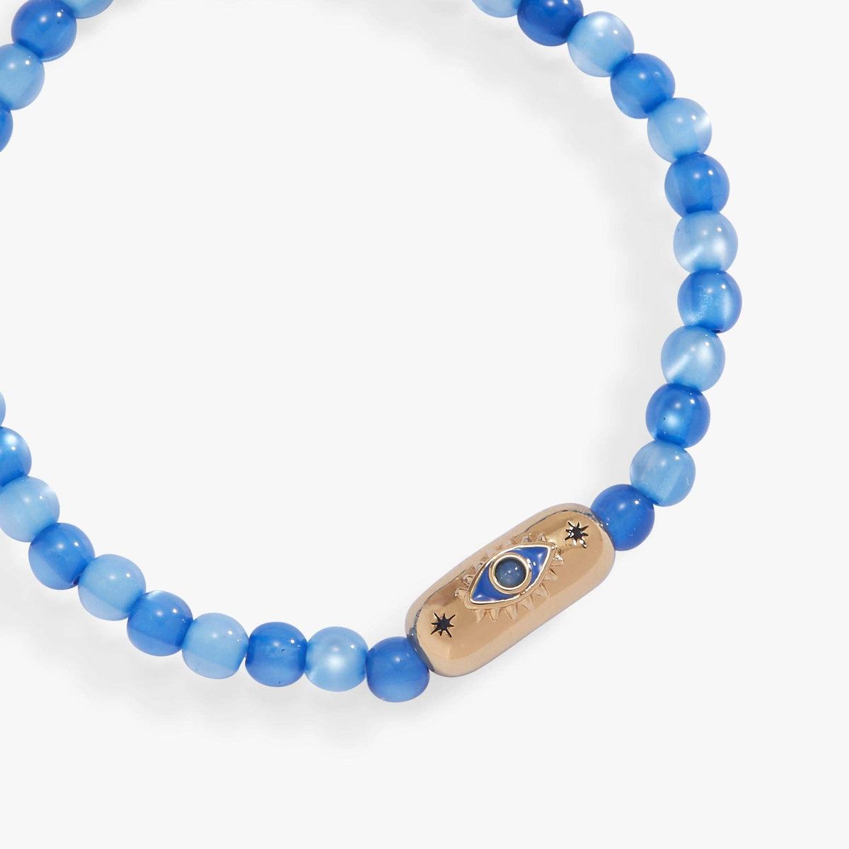 Blue Aventurine Evil Eye Stretch Bracelet