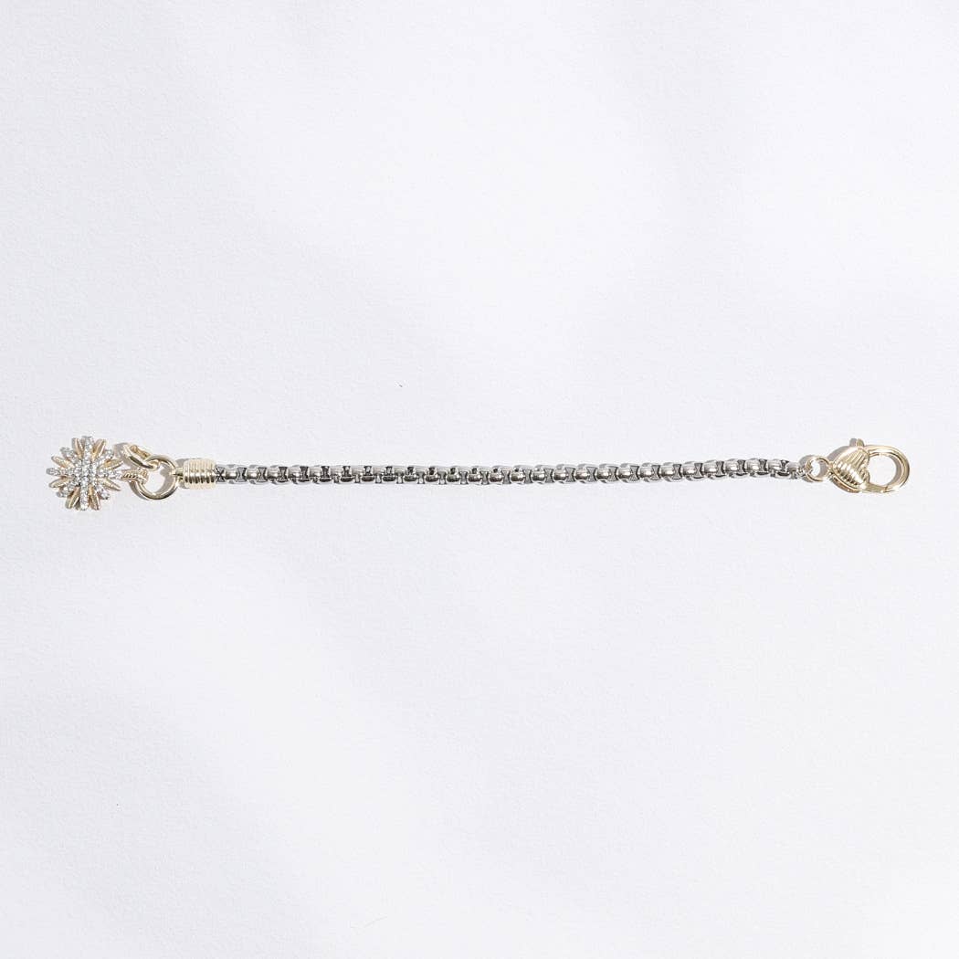Starburst Two-Toned Chain Design Bracelet
