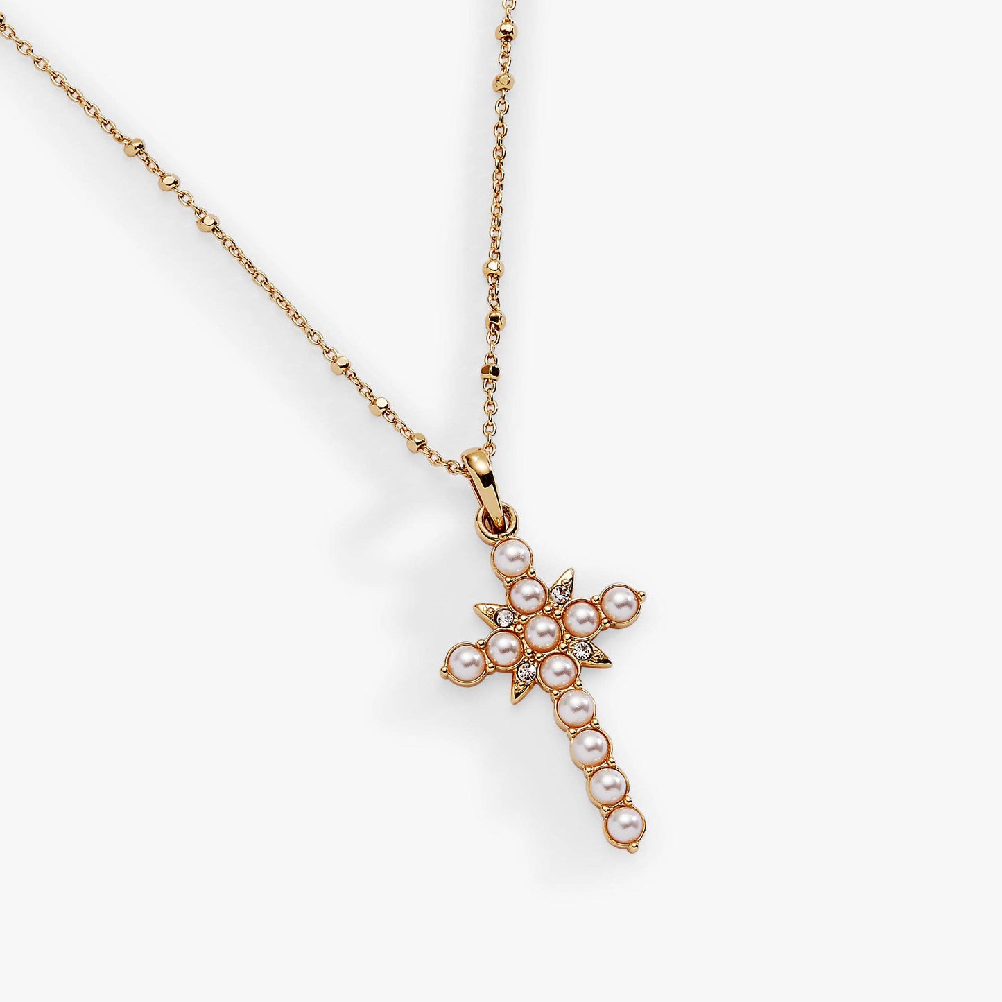 Divine Guides Cross Pendant Necklace