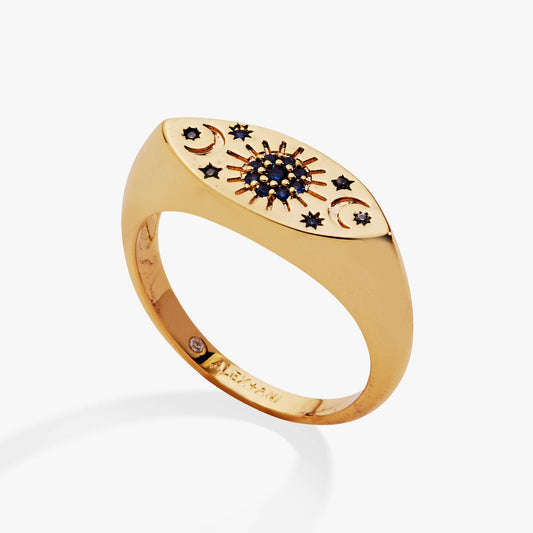 Evil Eye Signet Ring