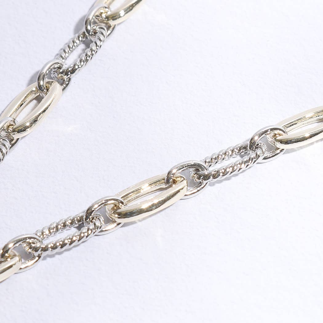 Clover Mop Gold Link Necklace