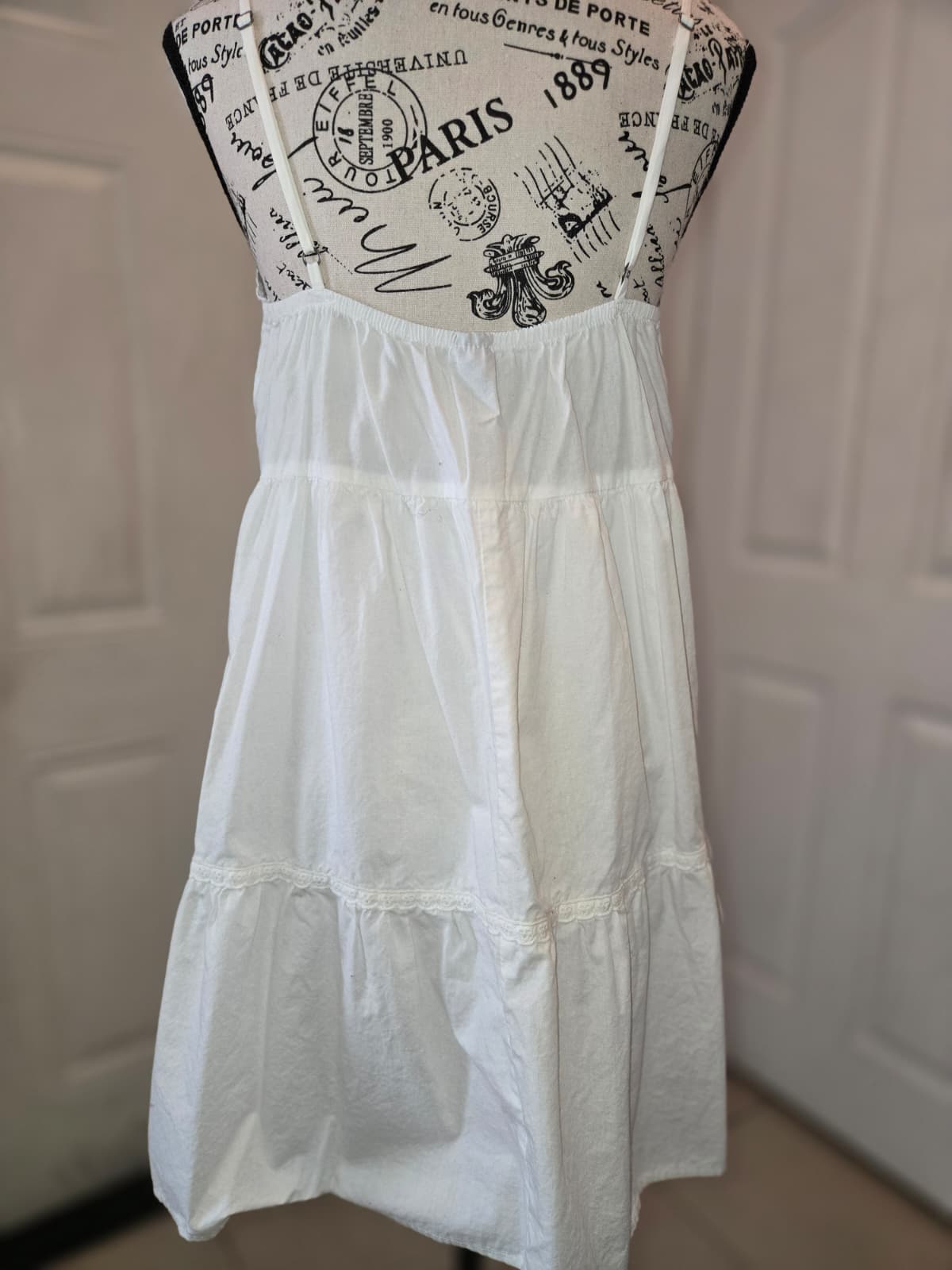 Wild Fable White Tiered Mini Dress – Size Medium