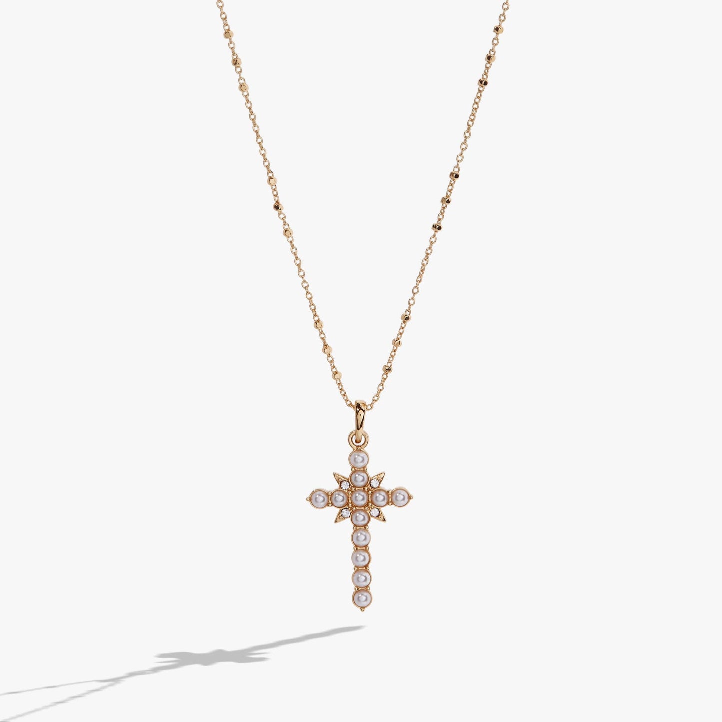 Divine Guides Cross Pendant Necklace