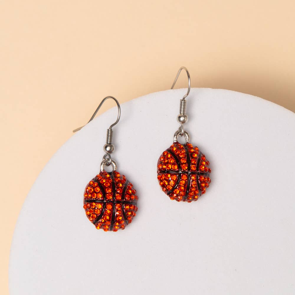 Game Day Crystal Pavé Dangle Earrings