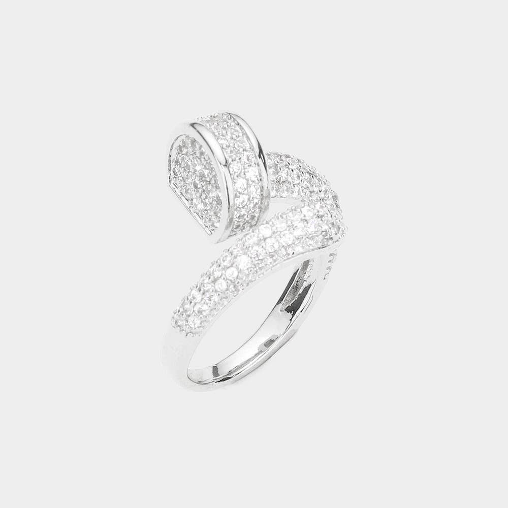 Stone Pave Nail Ring