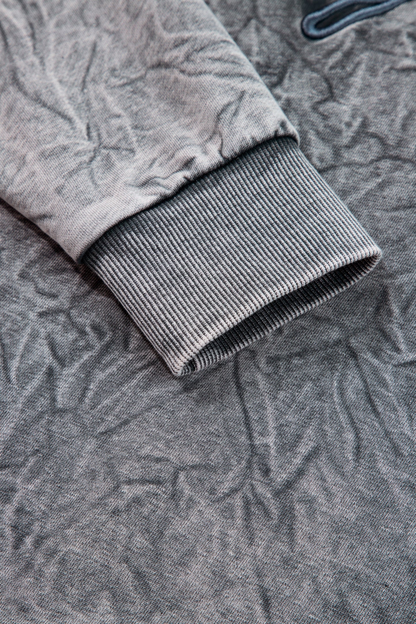 High-rise saved by grace Letter Embroidery Mineral Wash Loose Sweatshirt