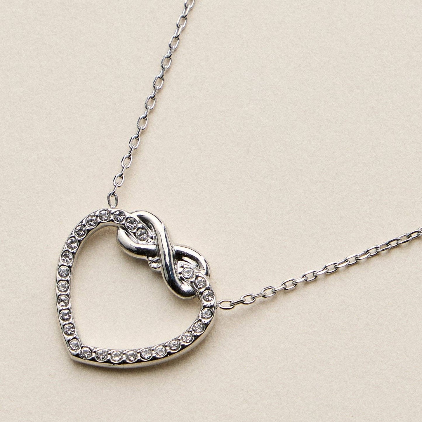 Stainless Steel Infinity Heart Necklace