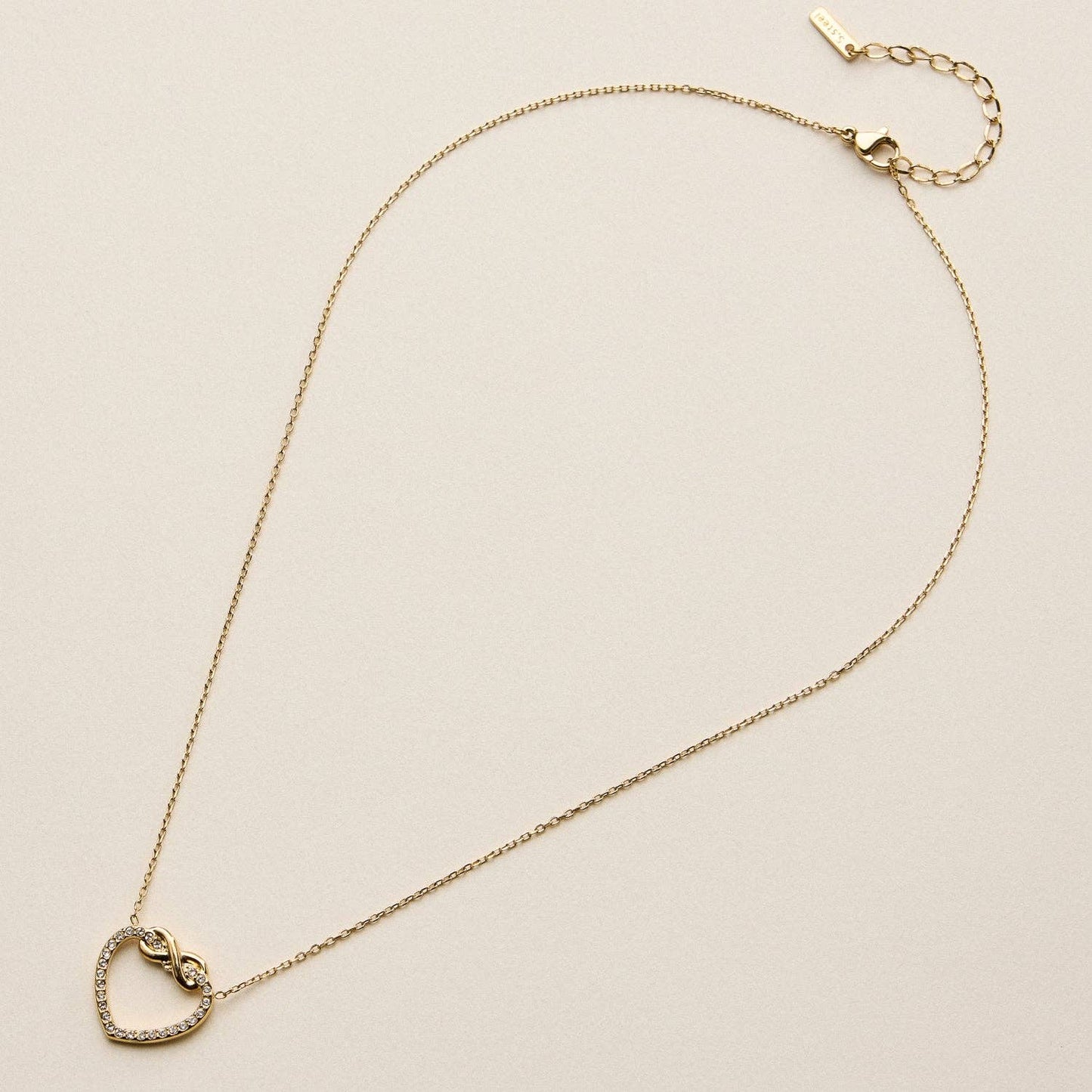 Stainless Steel Infinity Heart Necklace