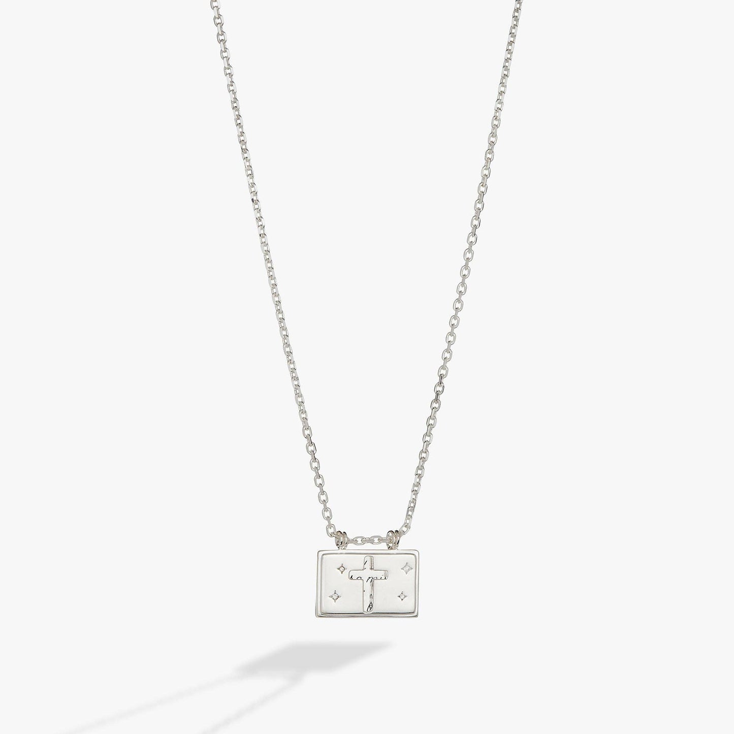 Hidden Message Cross Affirmation Necklace