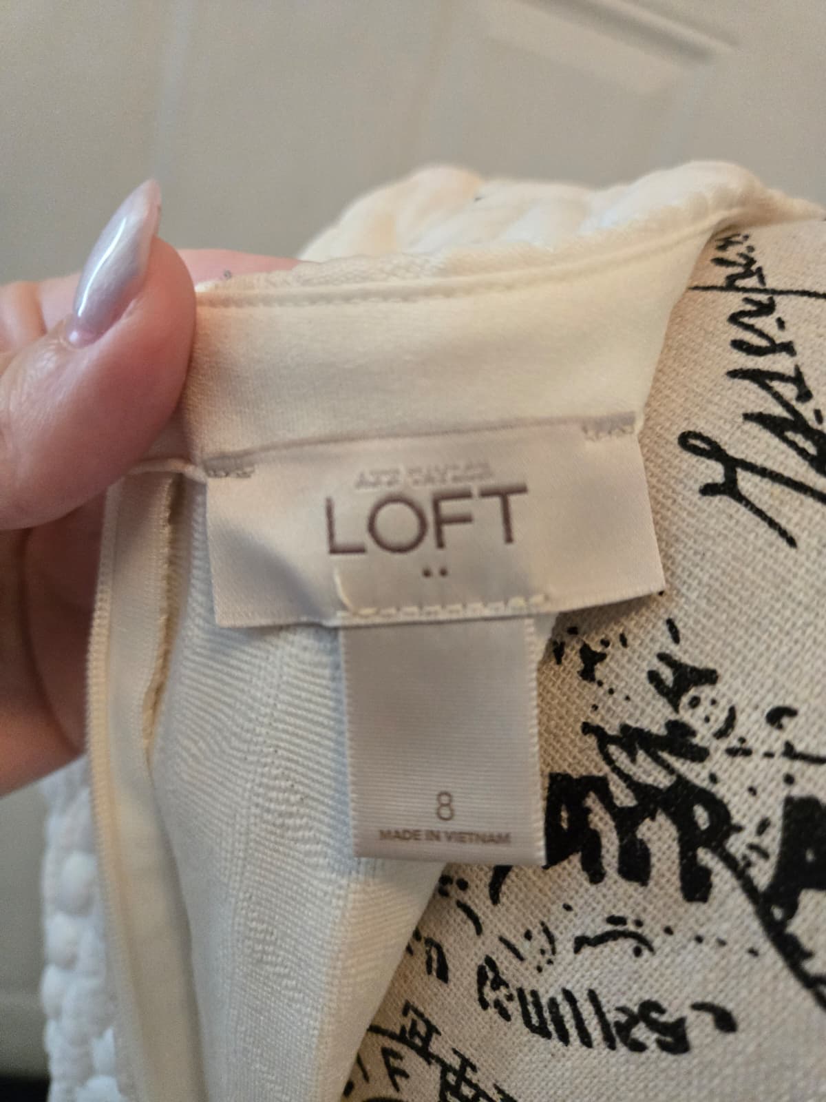 LOFT White Textured Sleeveless Dress – Size 8