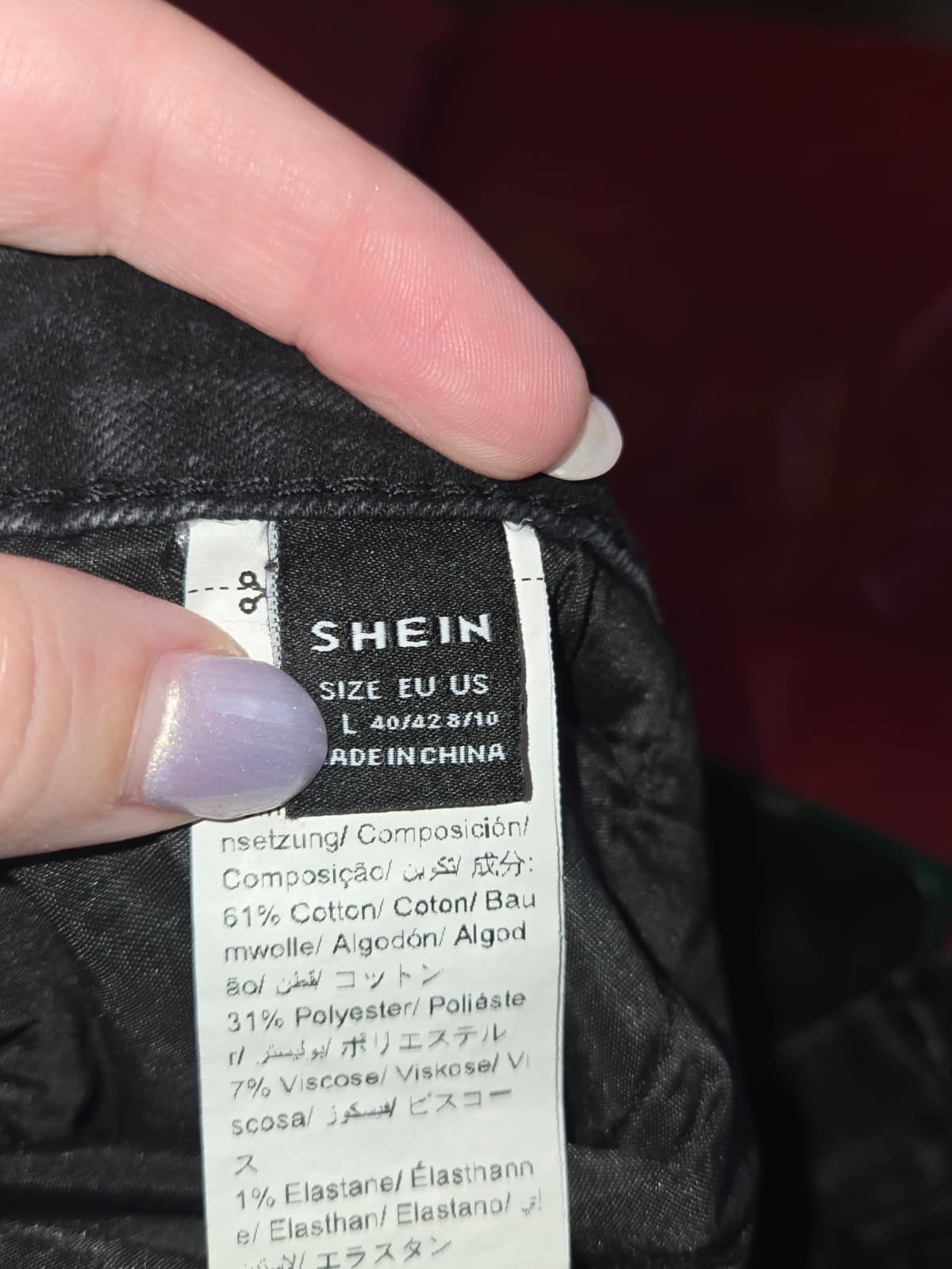 SHEIN Distressed Bootcut Jeans – Size Large – Great Condition